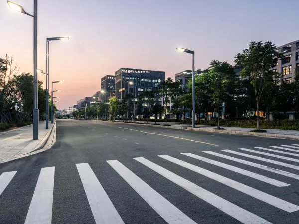 Municipal road lighting